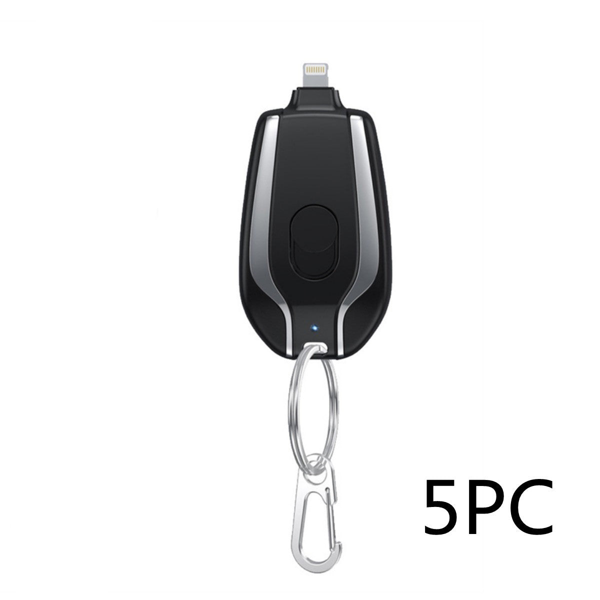 Mini Keychain Power Bank 1500mAh – Type-C Fast Charger Emergency Backup Battery Pod™