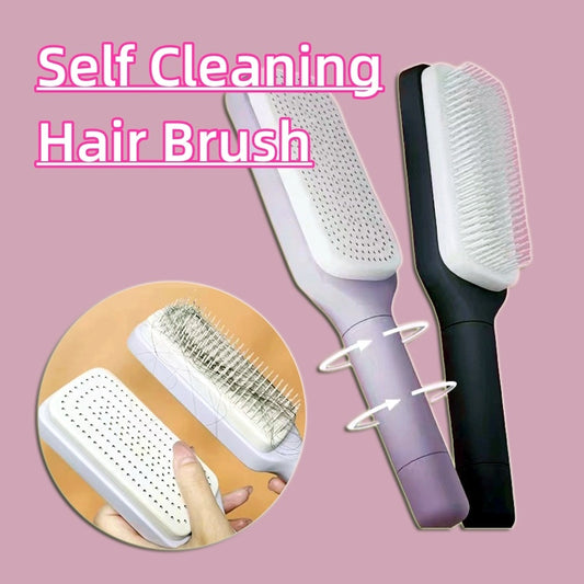 ✨ 4-in-1 MagicBrush™ – Self-Cleaning, Anti-Static, Scalp Massaging Comb!