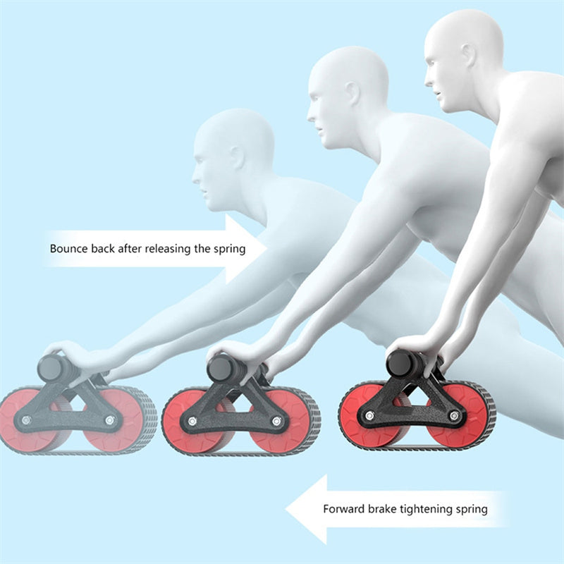 Auto-Rebound Ab Roller™ – Double Wheel Core & Waist Trainer for Home Workouts