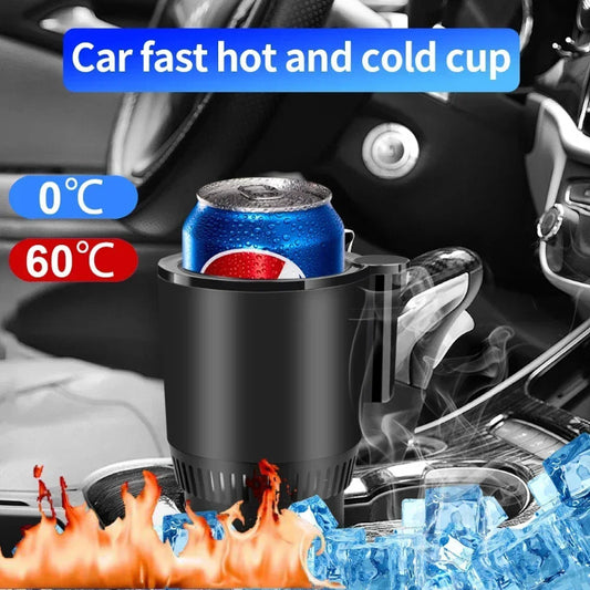 2-in-1 Smart Car Cup™ – Warmer & Cooler with Digital Display (12V)
