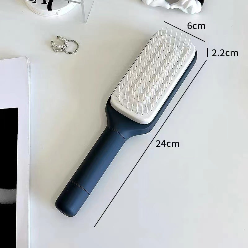 ✨ 4-in-1 MagicBrush™ – Self-Cleaning, Anti-Static, Scalp Massaging Comb!