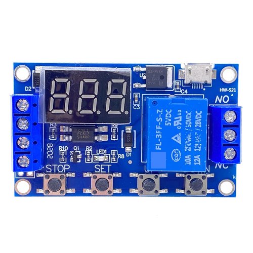 Micro USB 5V JZ-801 Timer : Relay Board Cycle Timing Circuit Switch