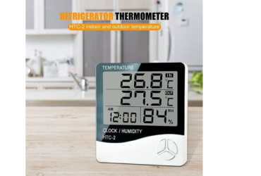 Hygrometer HTC-2 DIGITAL THERMO-HYGROMETER AND TIME